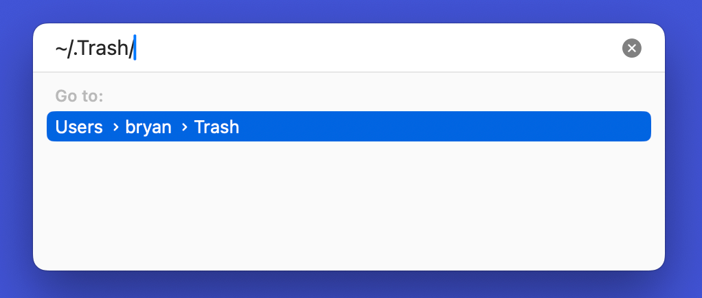 Access the Trash on a Mac