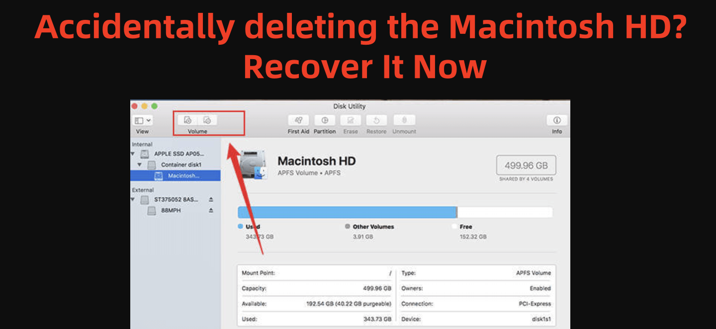 Accidentally deleting the Macintosh HD