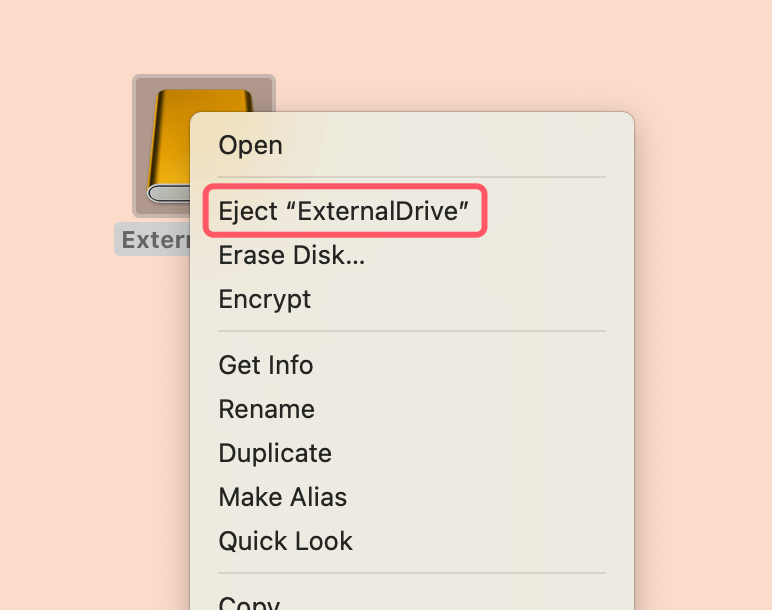adding an external hard drive to the Dock on your Mac