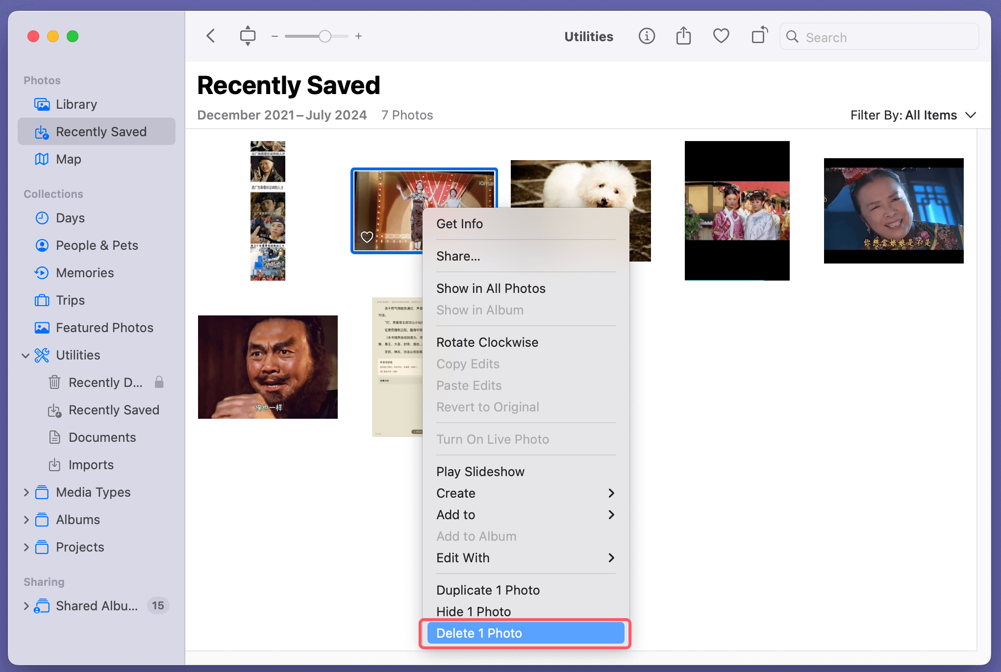 Add or Delete Photos on Mac