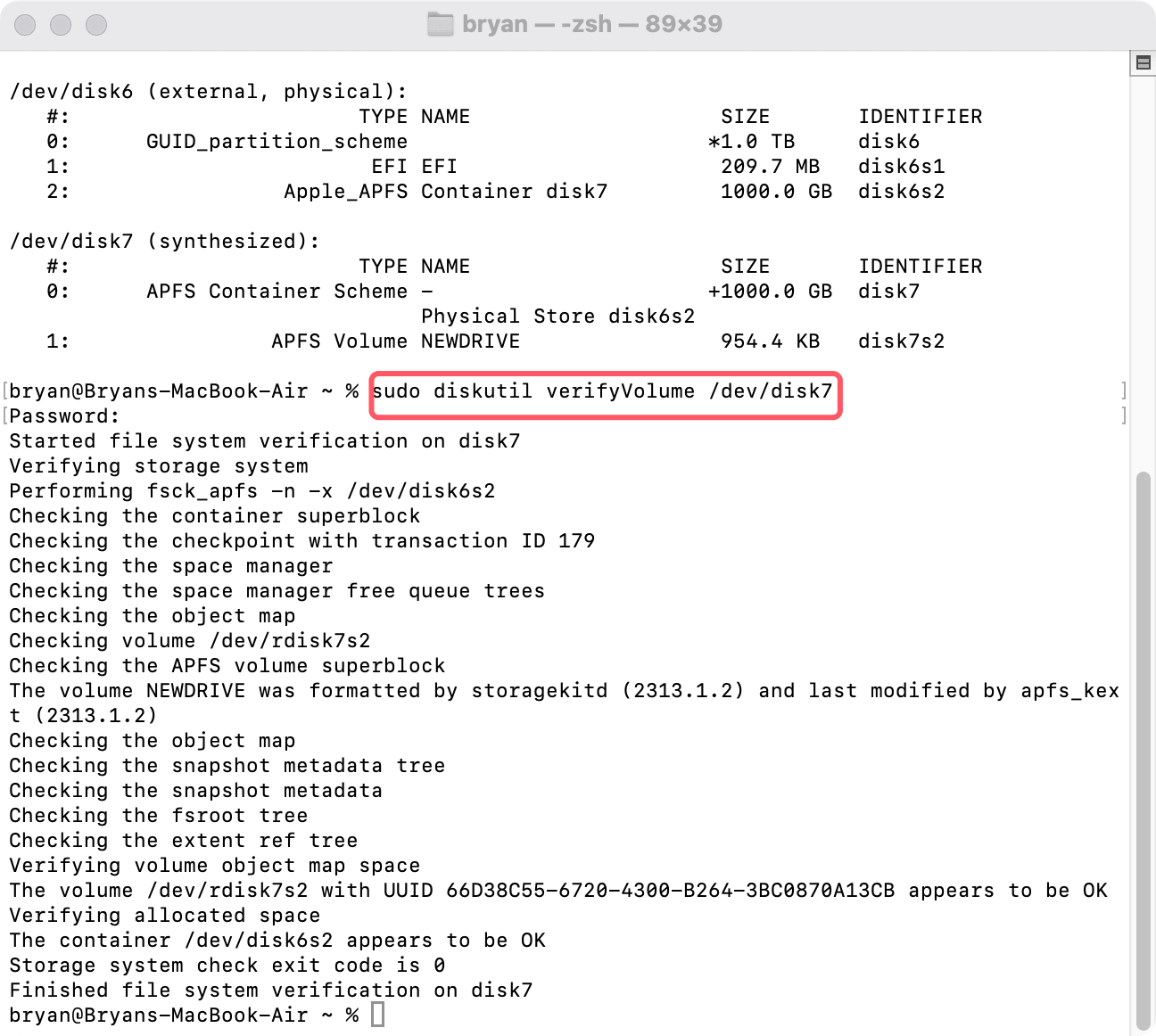 APFS object map is invalid