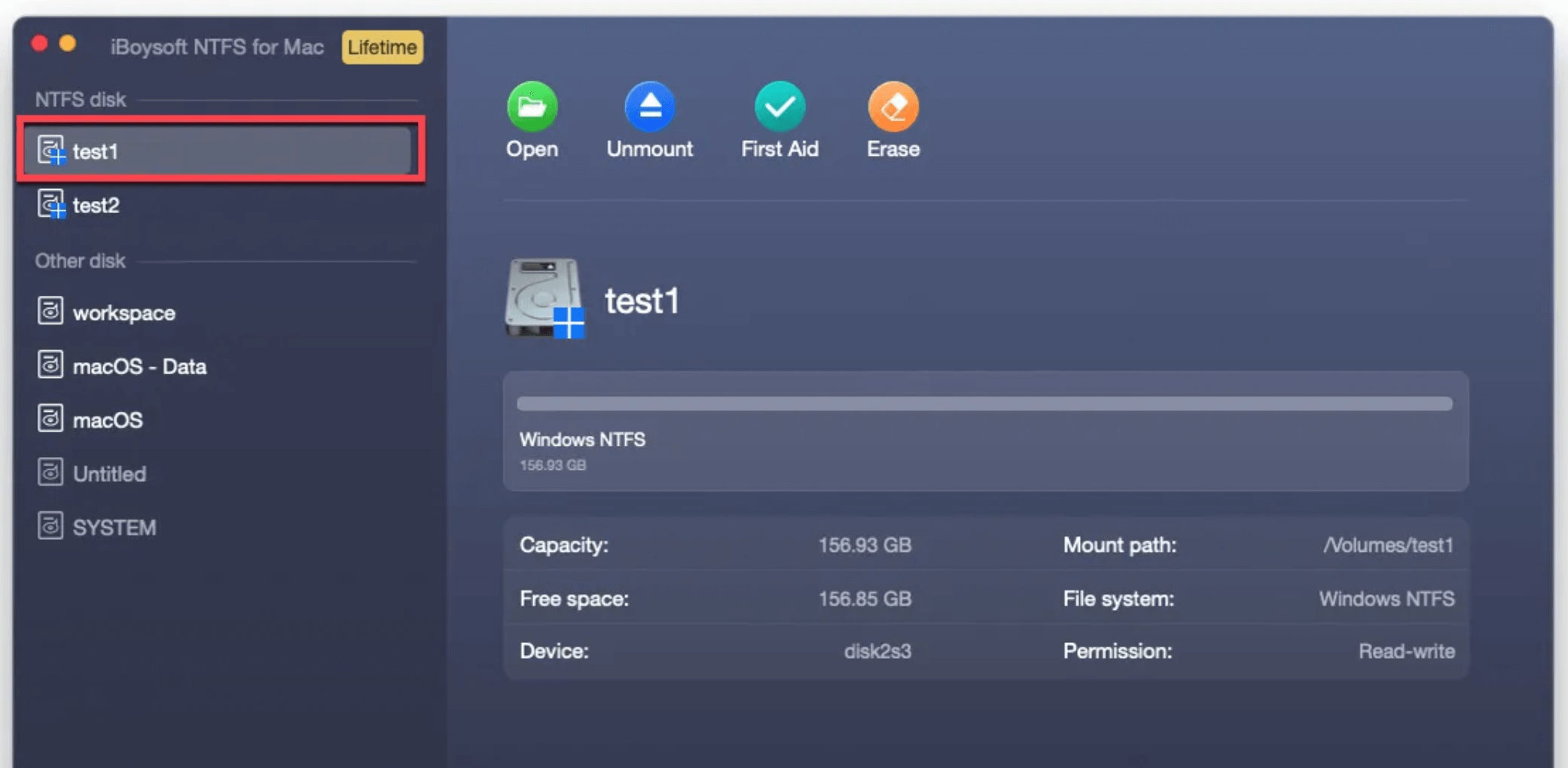 iBoysoft NTFS for Mac