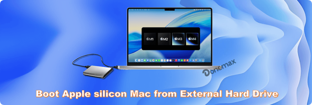 Boot your apple silicon Mac from the external hard drive