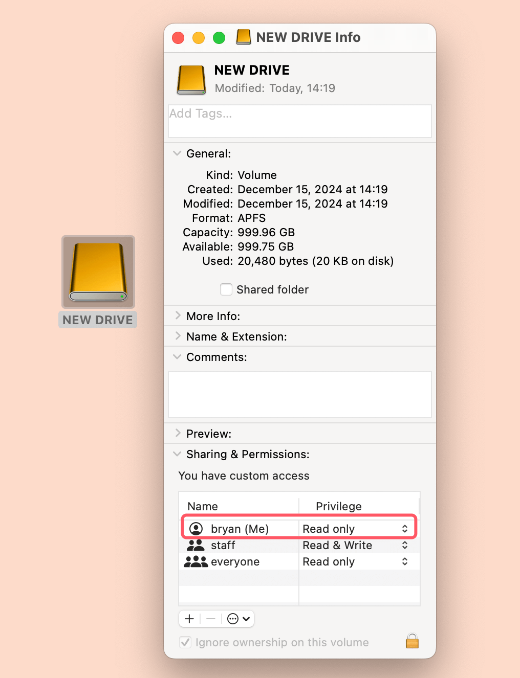 My Brand New External Hard Drive Is Read-only on Mac