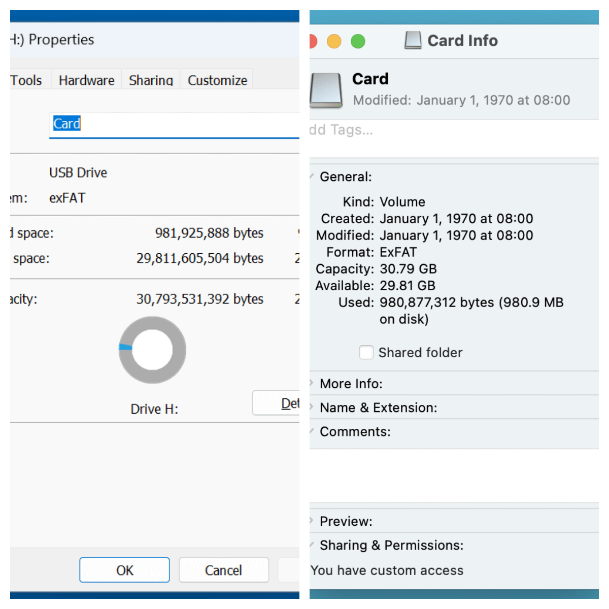 fix SD card not showing files