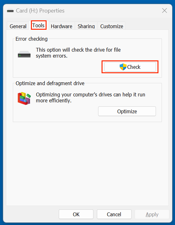 fix SD card not showing files