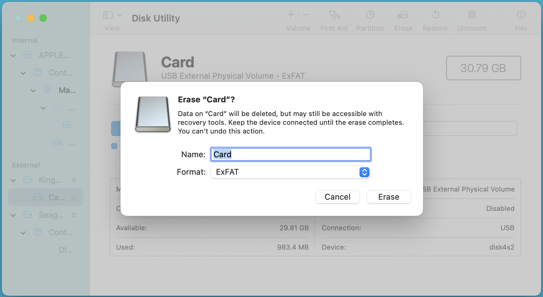 fix SD card not showing files