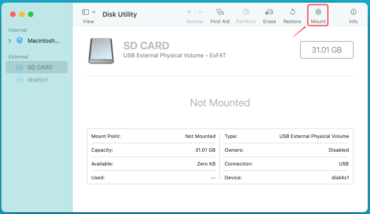 Fix Can't Read SD Card on Mac