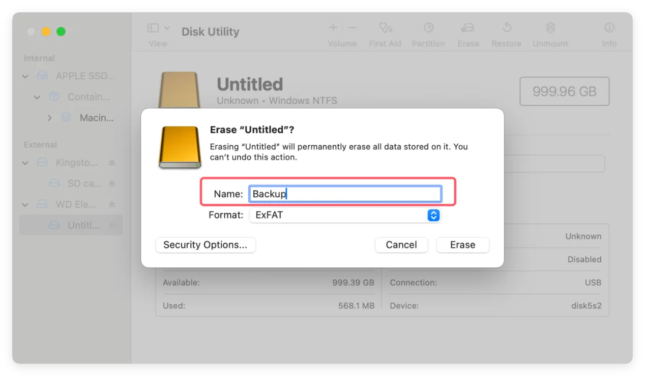 8 Solutions to Fix Can't Rename an External Hard Drive or USB Drive on Mac