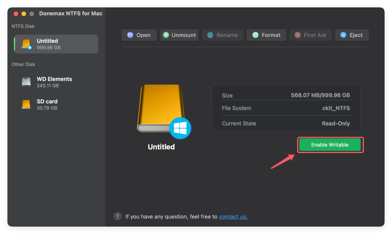 Donemax NTFS for Mac