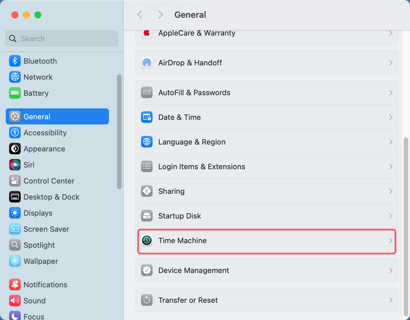 Can't Select an External Hard Drive for Time Machine Backup Disk