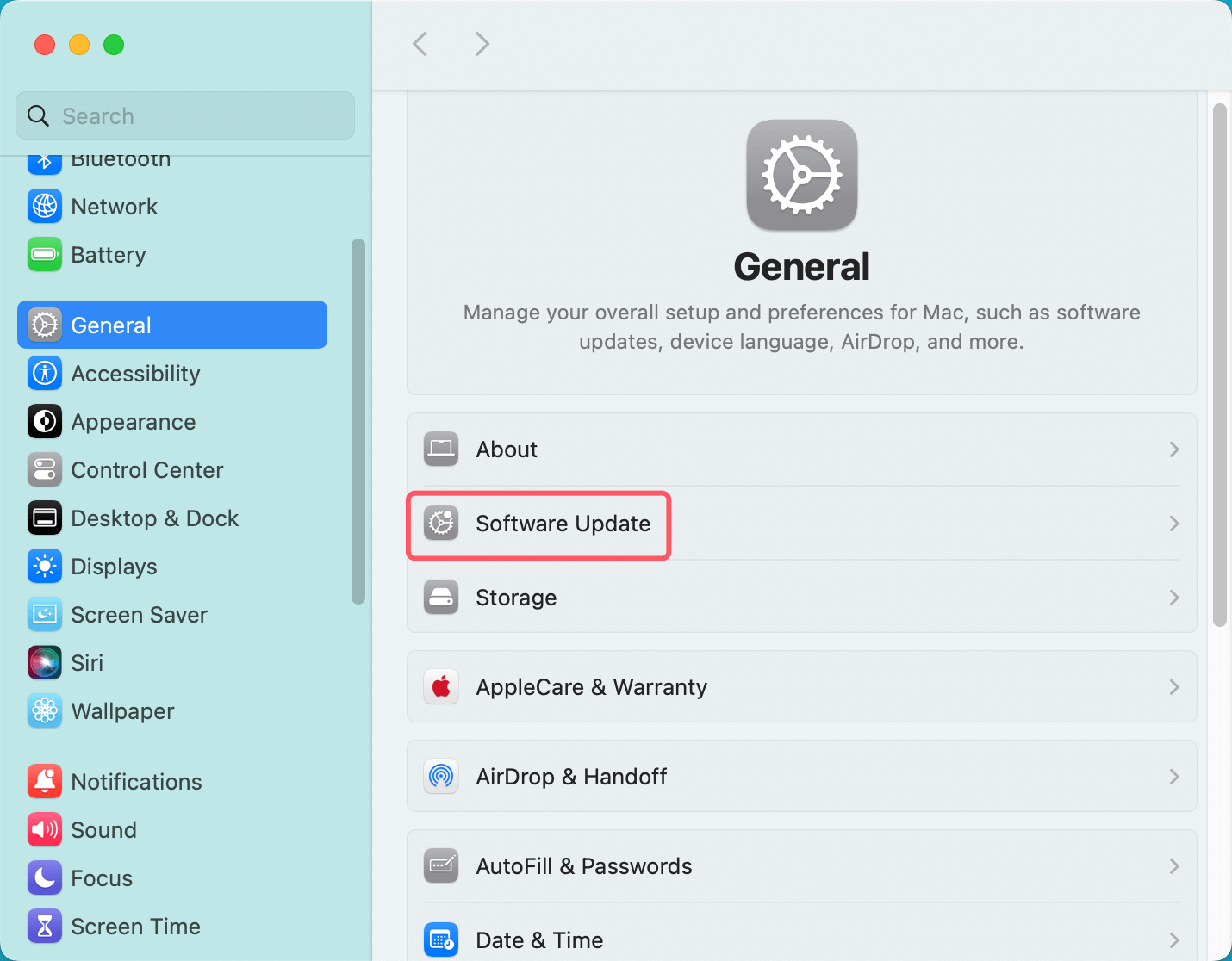 Update macOS