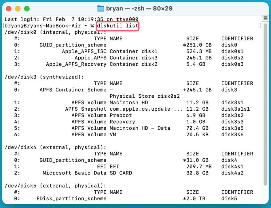 Can not Format or Erase an SD Card on Mac