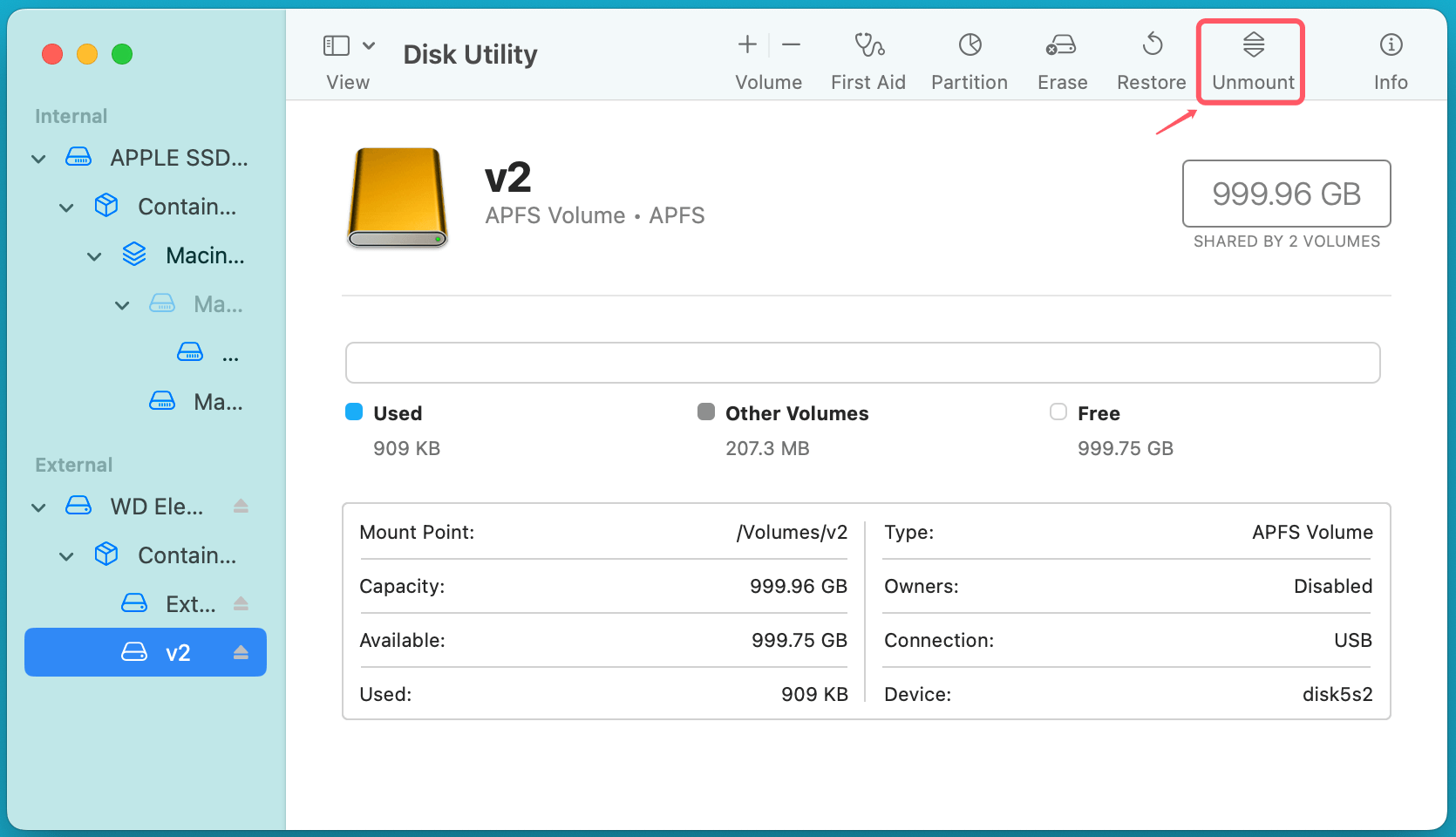 Can't repair volume because other APFS volumes in its container are mounted