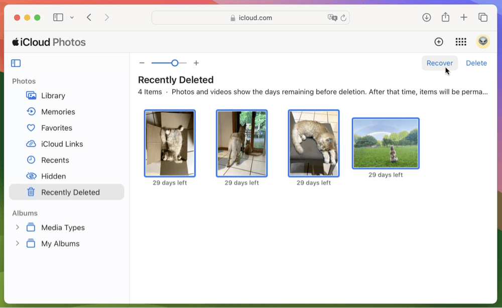 Can't Find Deleted Photos in Recently Deleted Folder on Mac