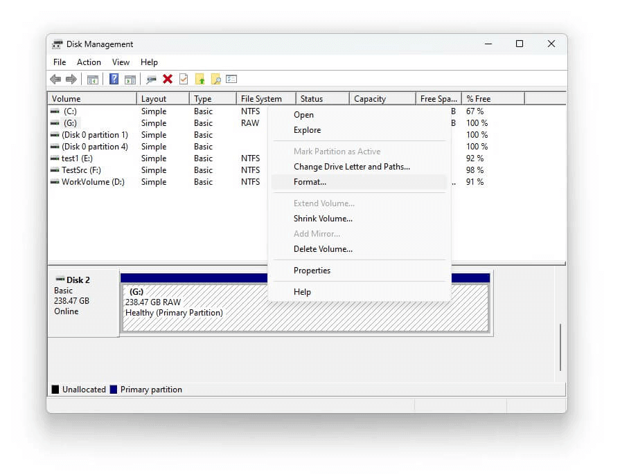 CF card that is not recognized or detected
