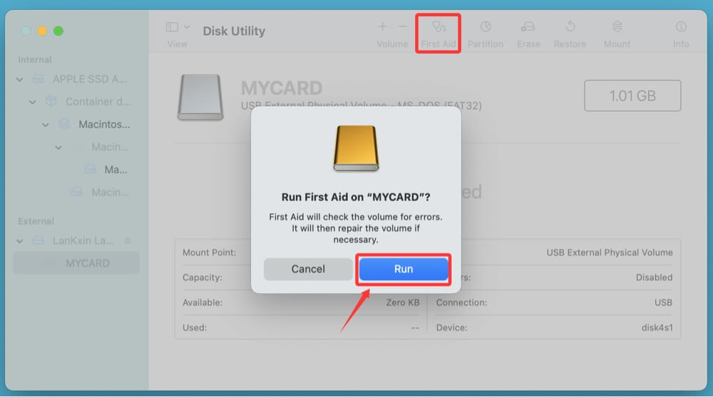 recovering data from a CF card on Mac