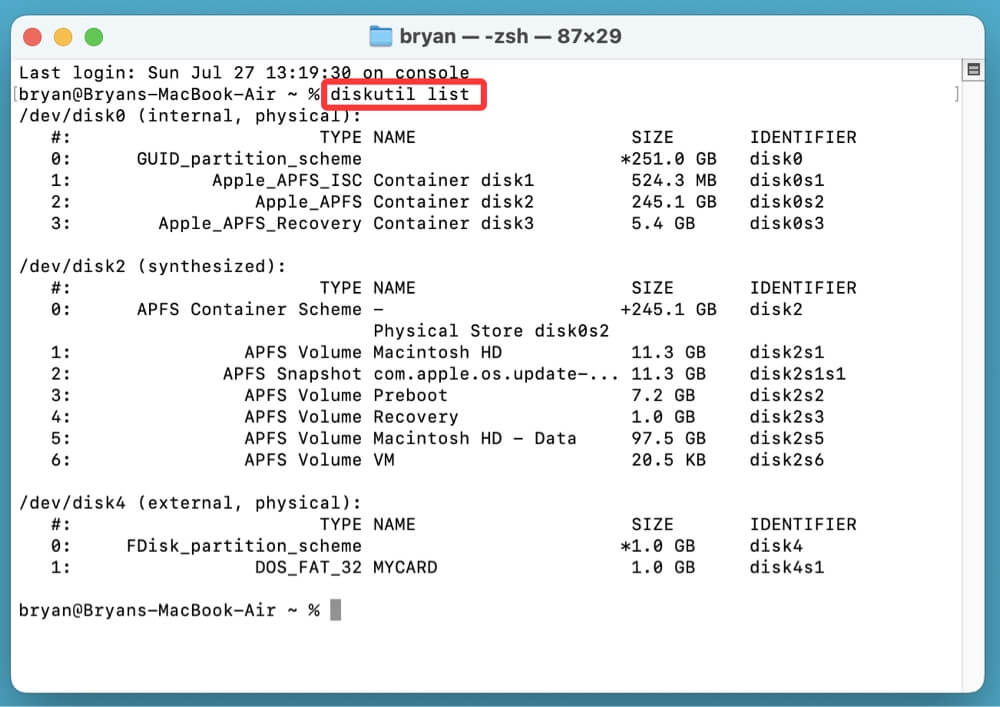 recovering data from a CF card on Mac