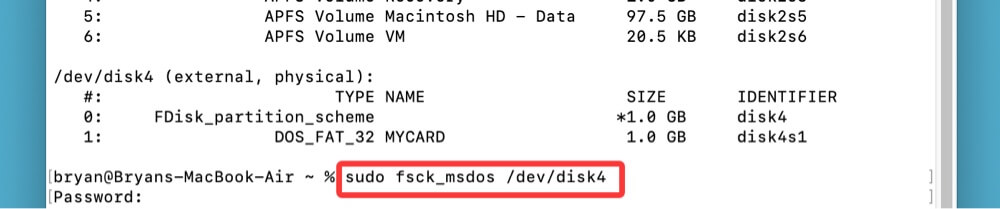 recovering data from a CF card on Mac