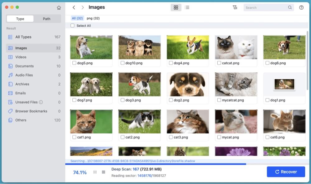 recovering data from a CF card on Mac