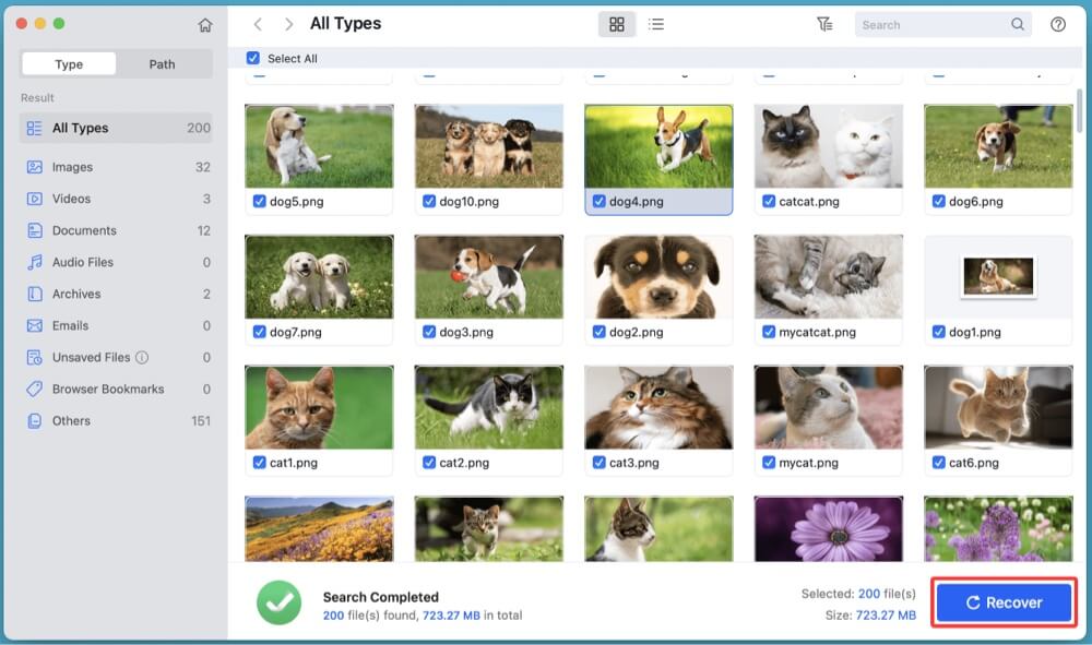 recovering data from a CF card on Mac