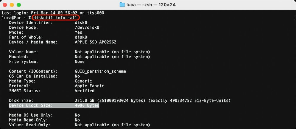 fix destination disk sector size is not identical error