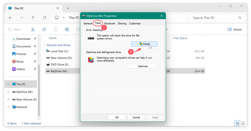 fix CHKDSK not working issues