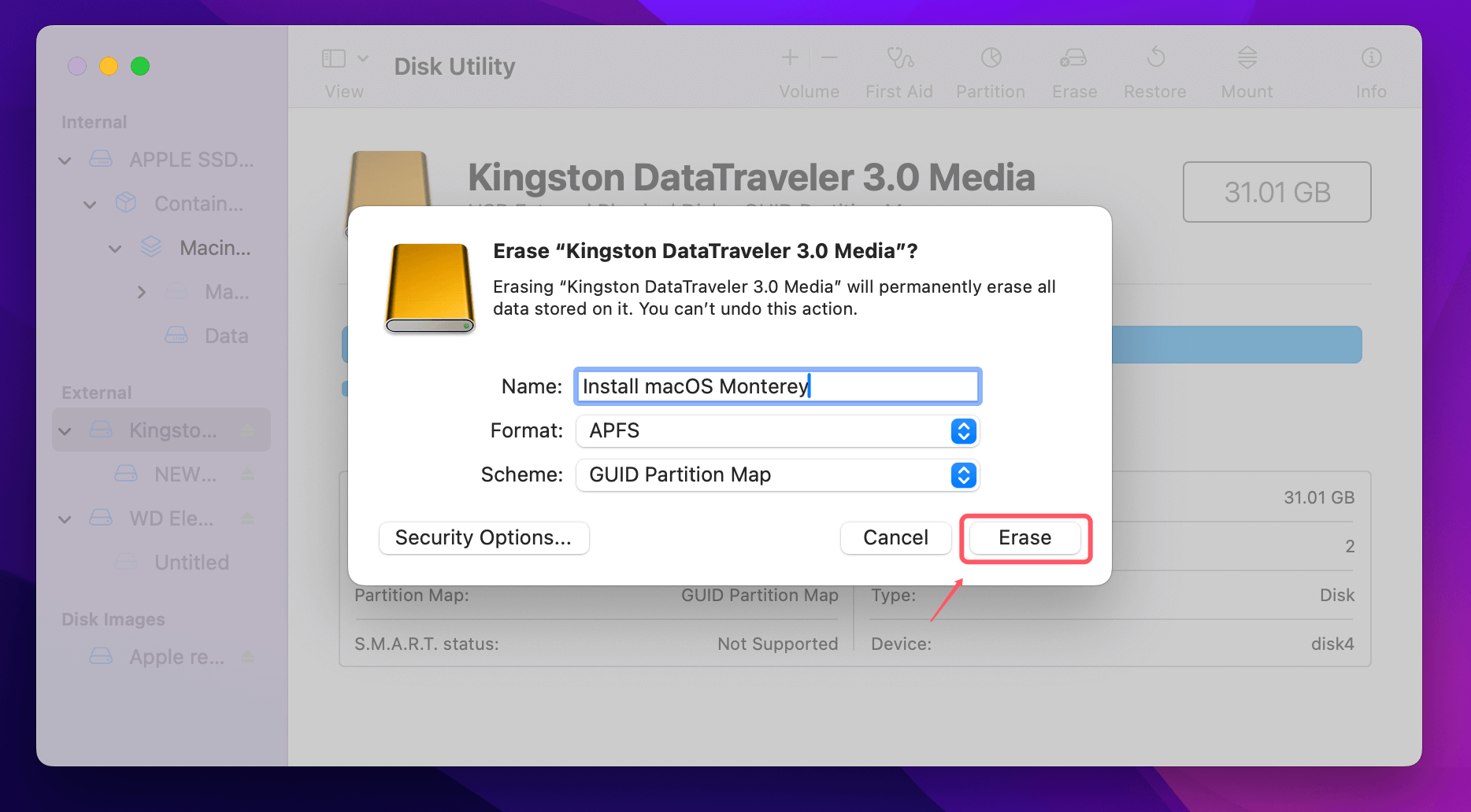 Securely Clean Install macOS Monterey