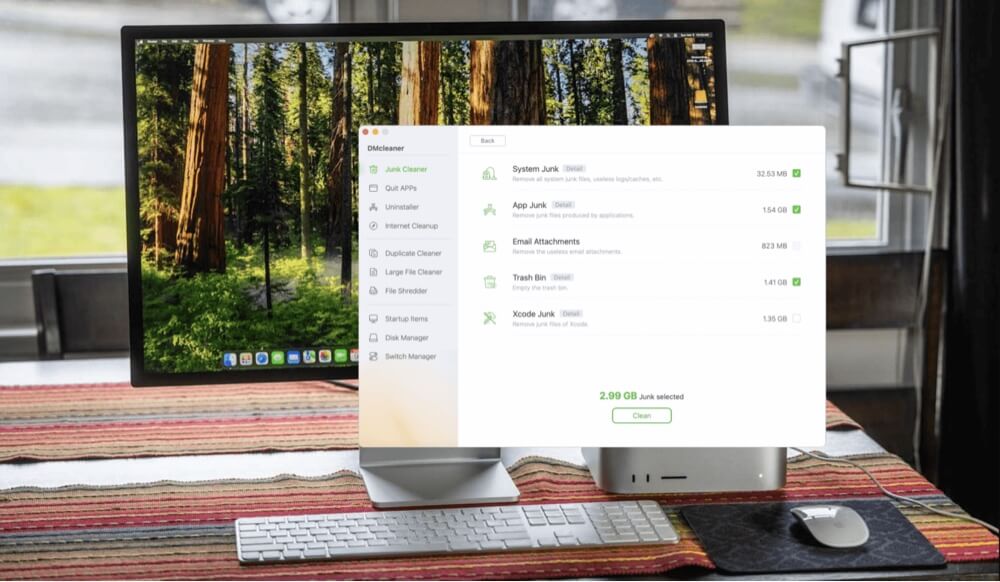 cleaning junk data on Mac Studio