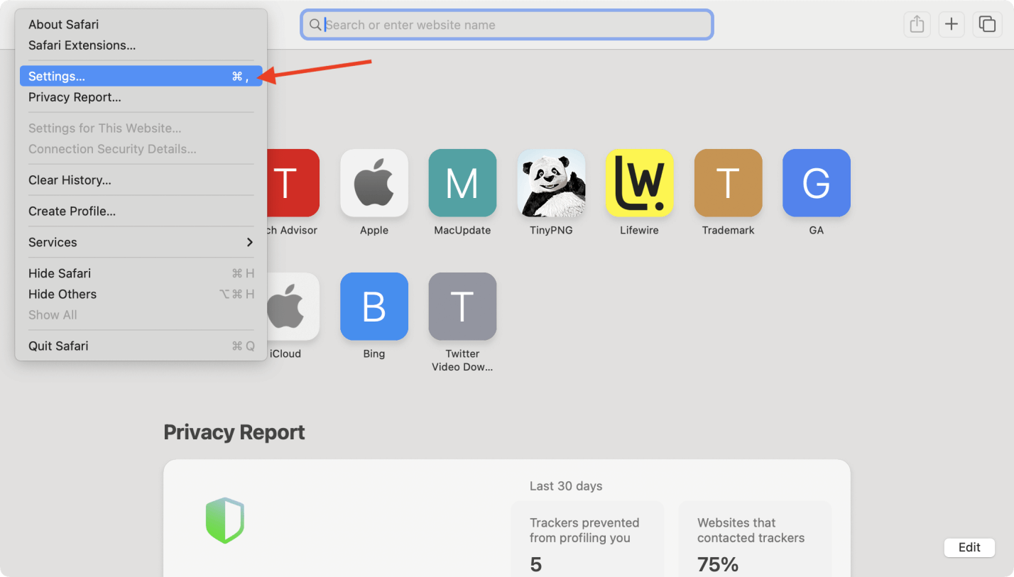 clear cookies on Mac
