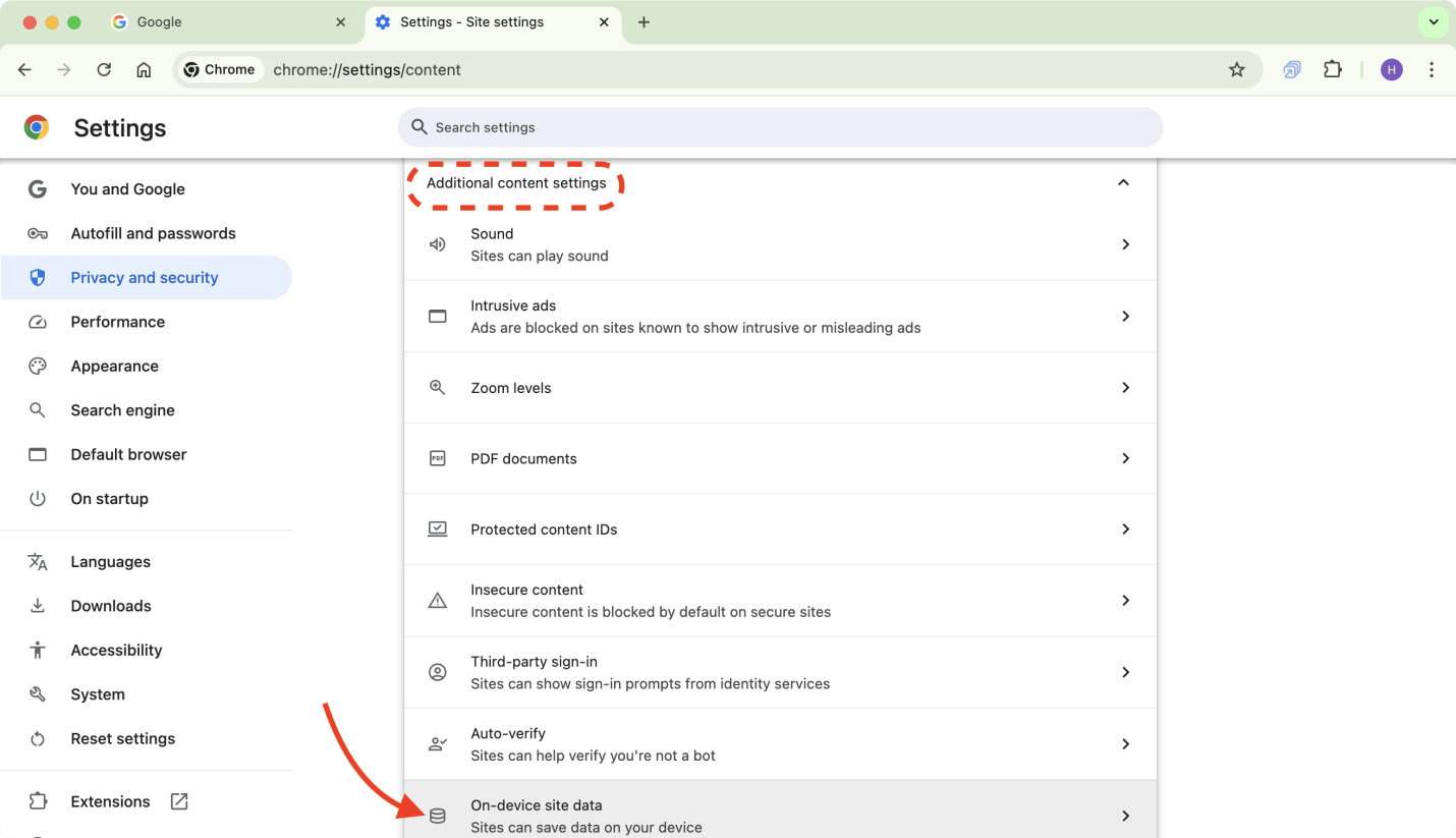 clear cookies on Mac