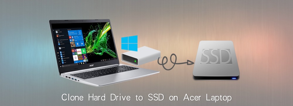 clone hard drive to SSD on Acer laptop