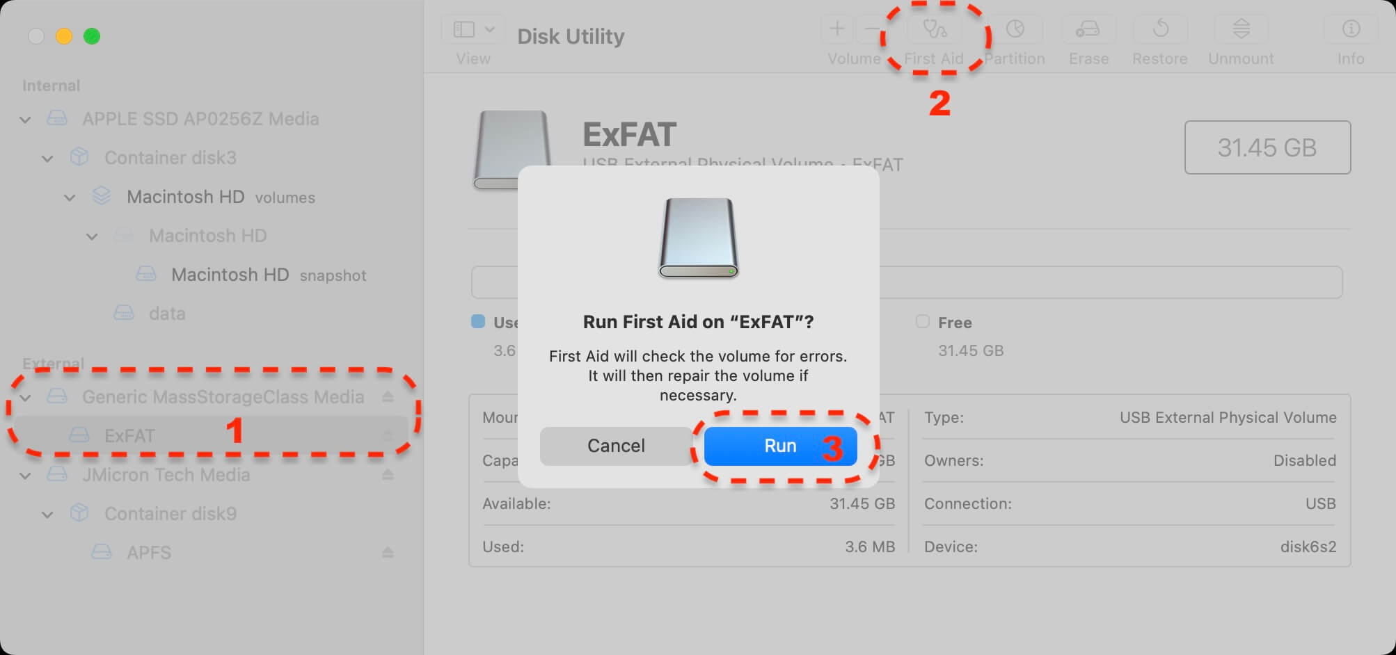 clone ExFAT to APFS drive on Mac