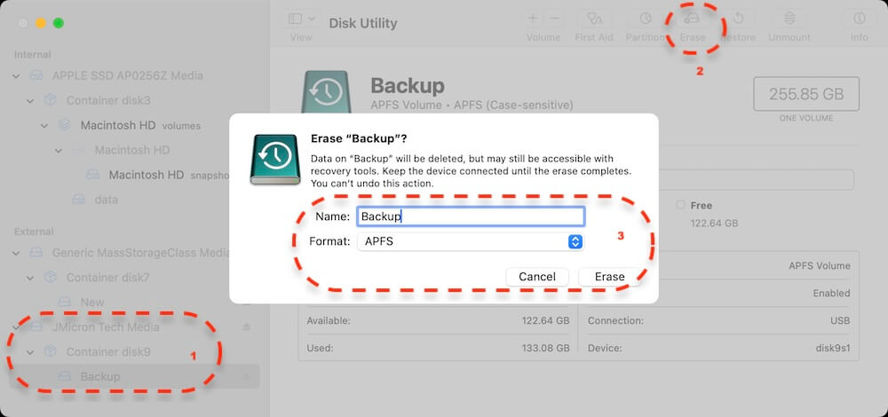 clone ExFAT to APFS drive on Mac