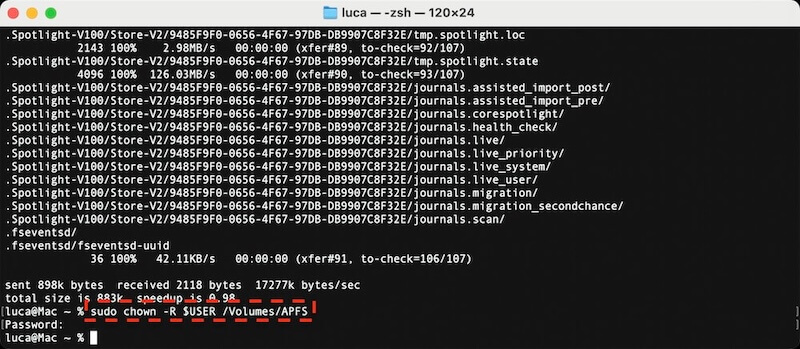 clone ExFAT to APFS drive on Mac