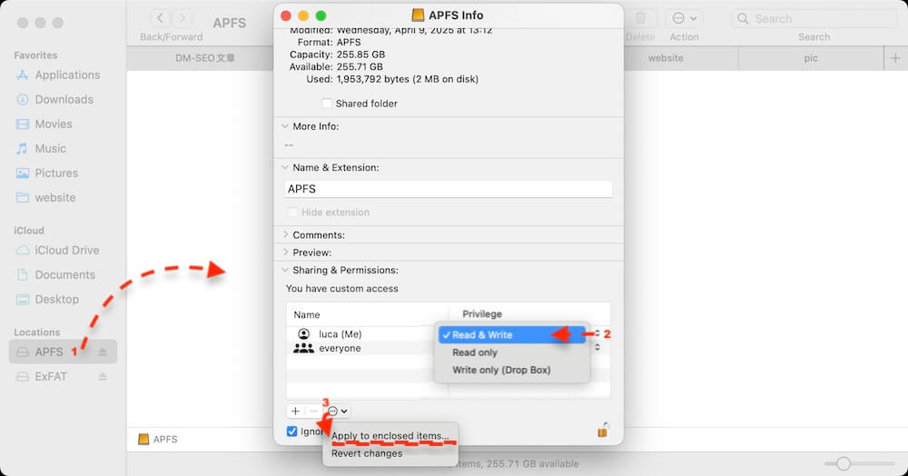 clone ExFAT to APFS drive on Mac