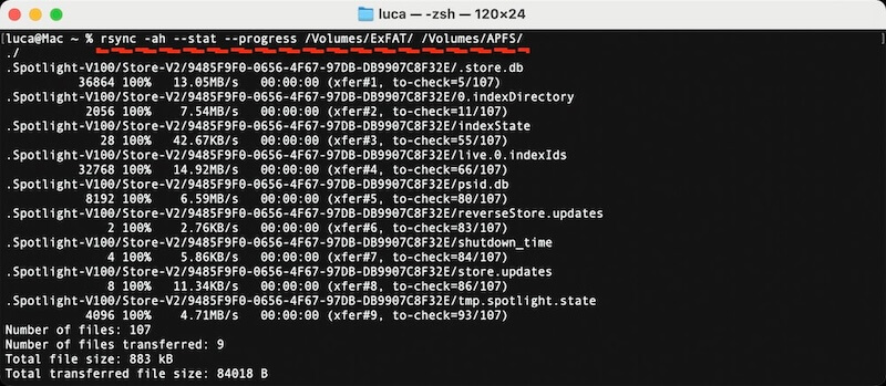 clone ExFAT to APFS drive on Mac