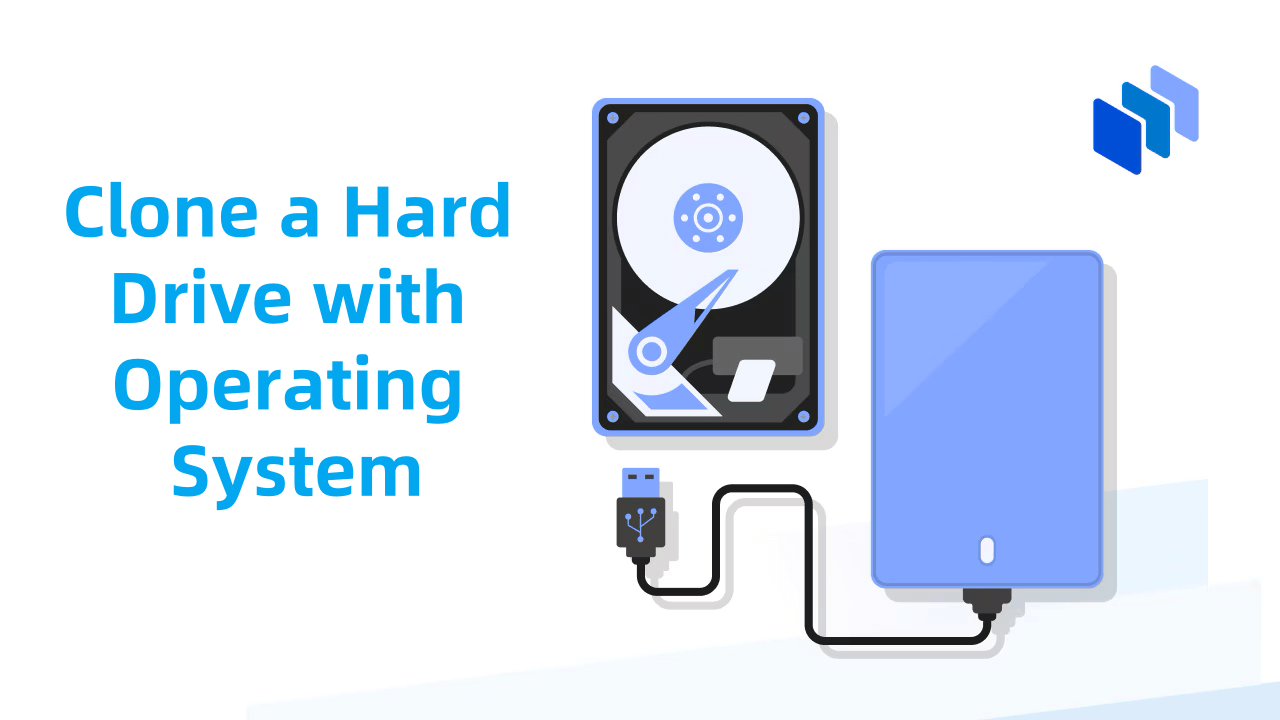 Cloning a hard drive with an operating system