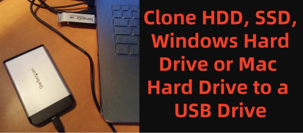 Clone a hard drive to a USB drive