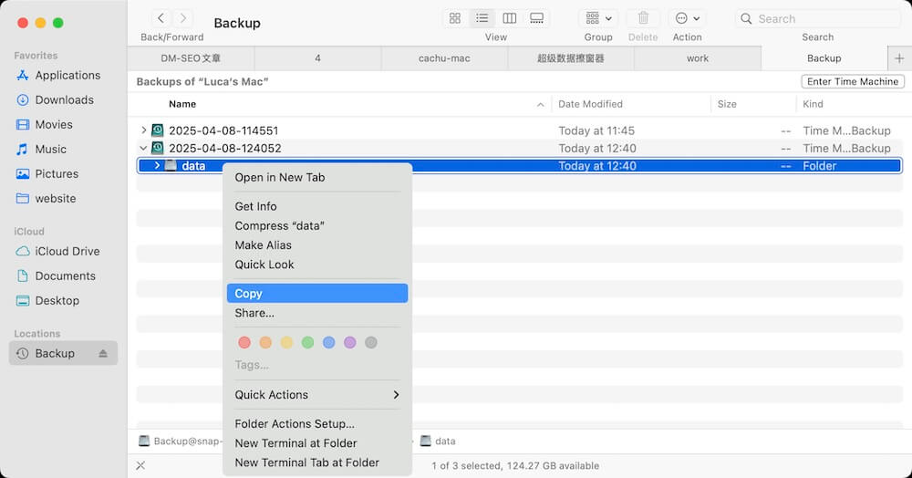 Copy Time Machine Backups to a New Drive