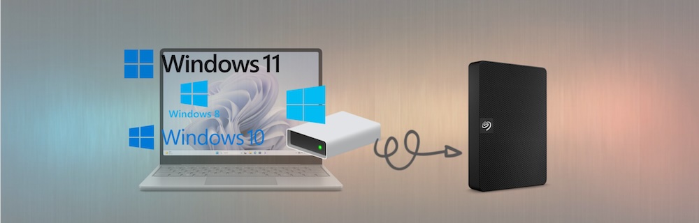 clone Windows 11/10/8 to Seagate external hard drive