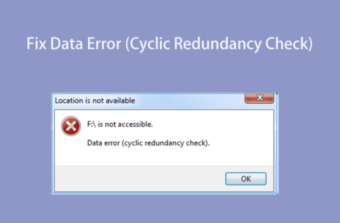 fix Data error (cyclic redundancy check)