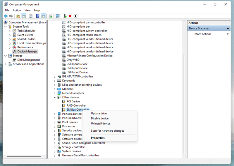 Open Device Manager by pressing Windows + X