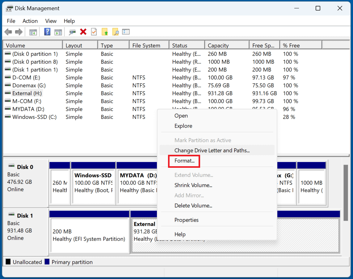 Format the Seagate One Touch SSD On Windows