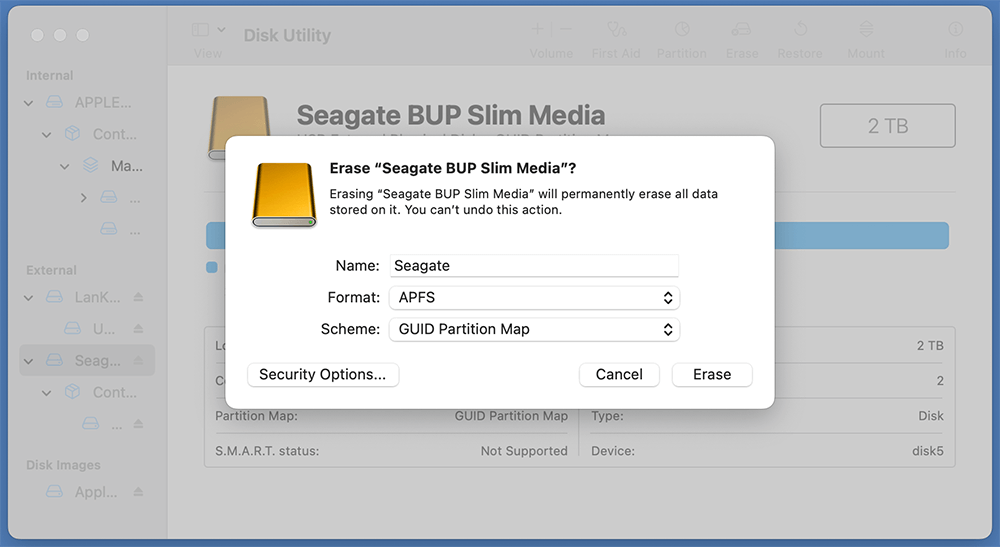 Format the Seagate One Touch SSD On Mac