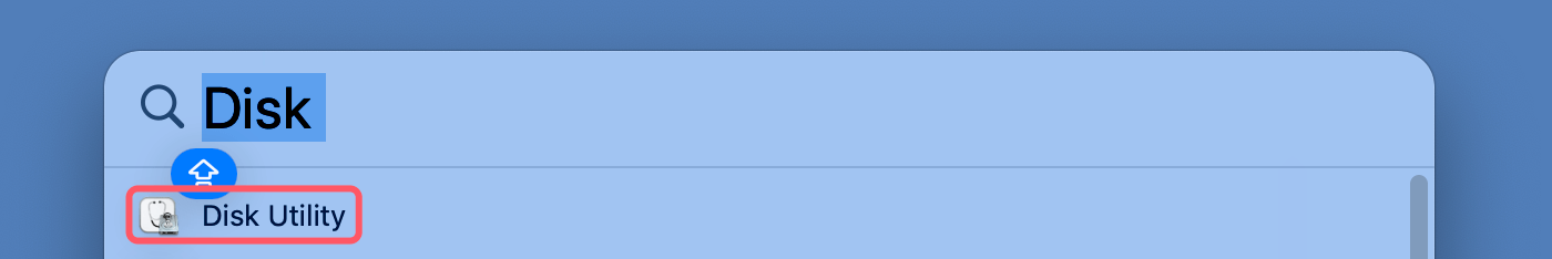 Open Disk Utility