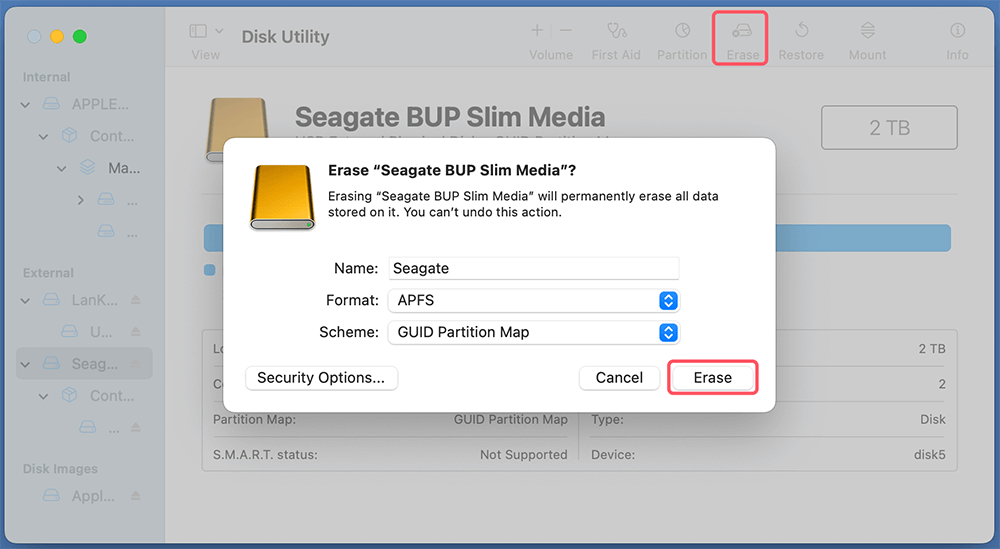 Initialize the Seagate One Touch SSD On Mac