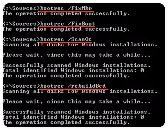 fix Windows boot issues
