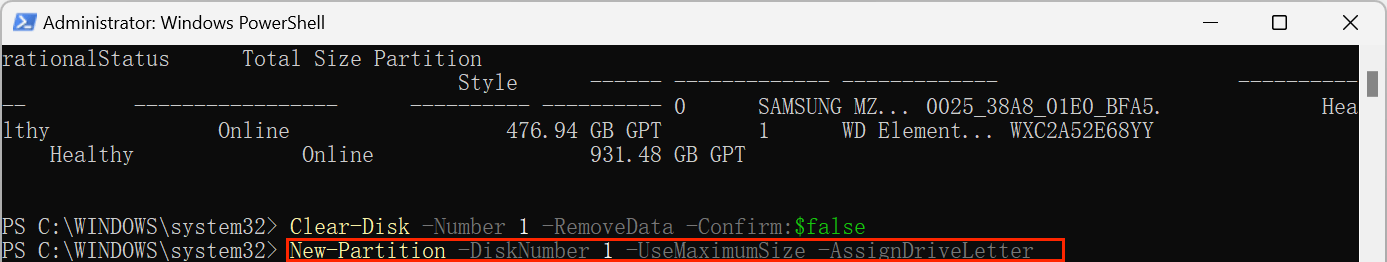Create a New Partition
