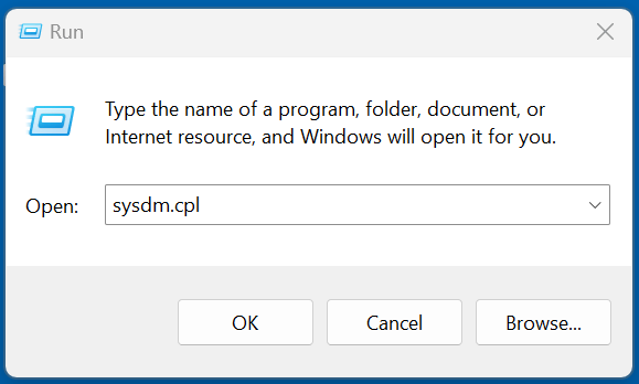 Open System Properties